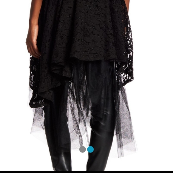 NWT: Cascading Lace and Tulle Shirt Dress - Picture 5 of 6